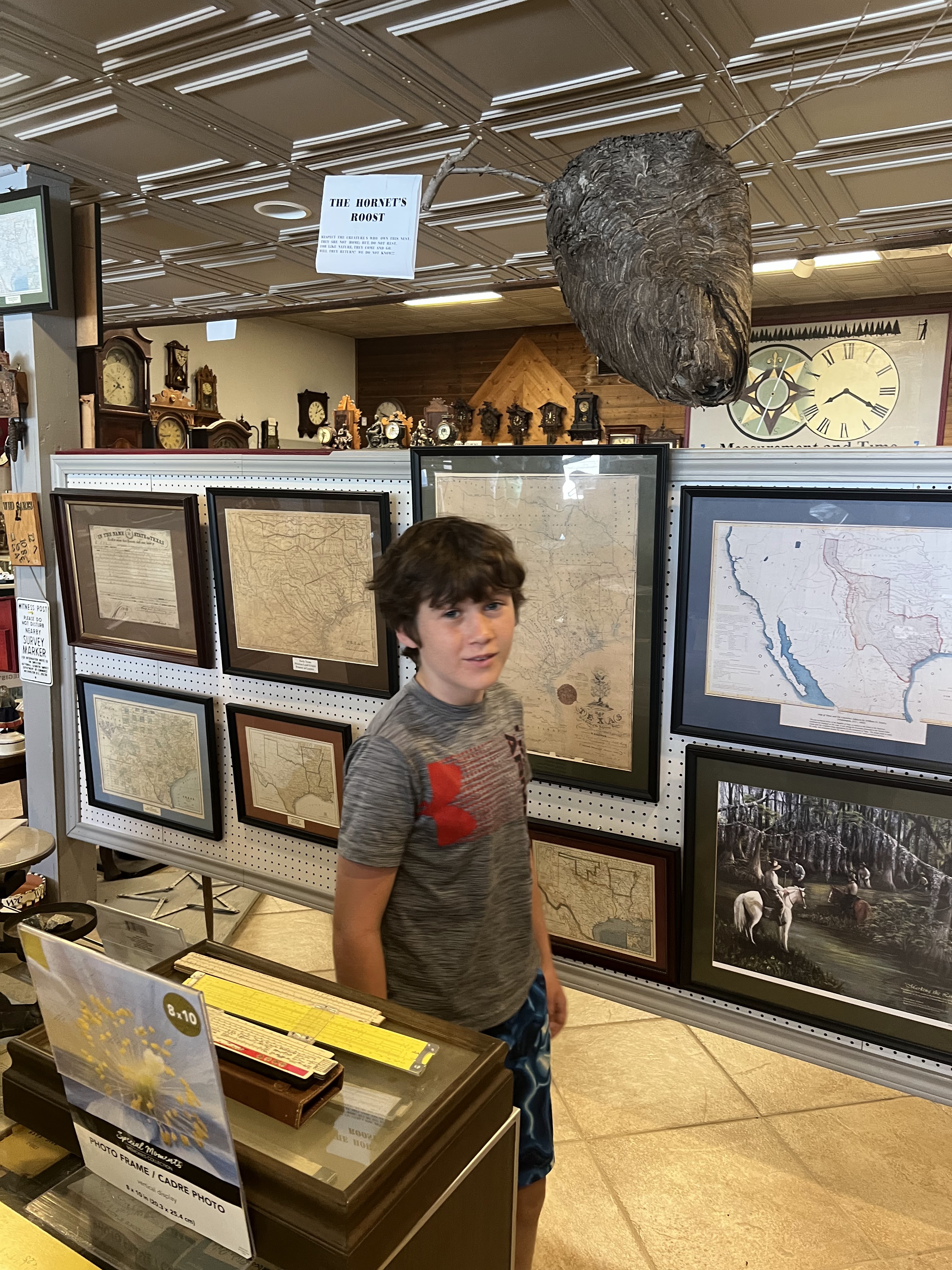 Antique clocks and artifacts in Jefferson