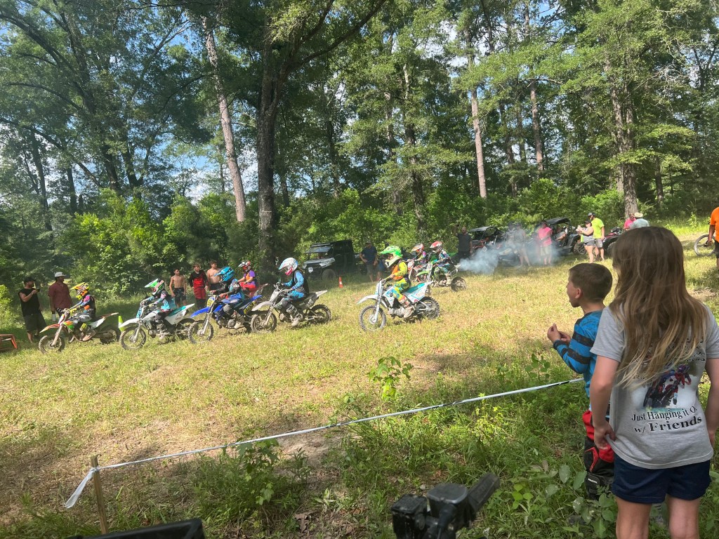 Iyan on his dirt bike